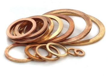 anéis de cobre sob medida